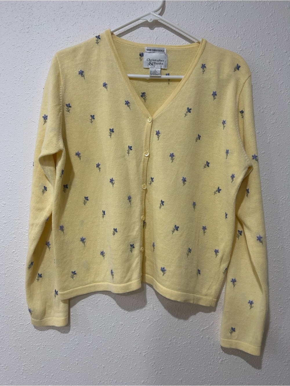 Christopher & Banks Hand a Embroidered Cardigan